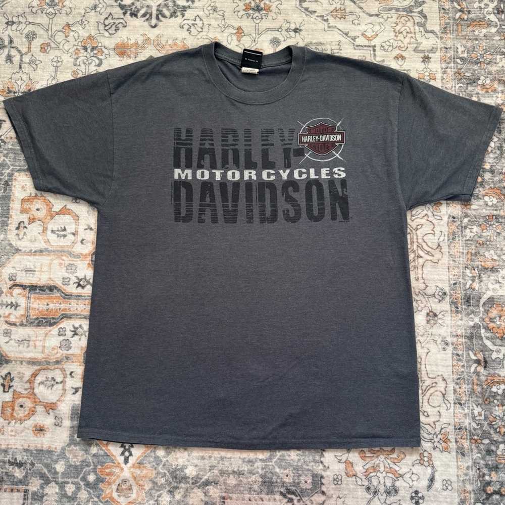Harley-Davidson Mens Grey Graphic Tee